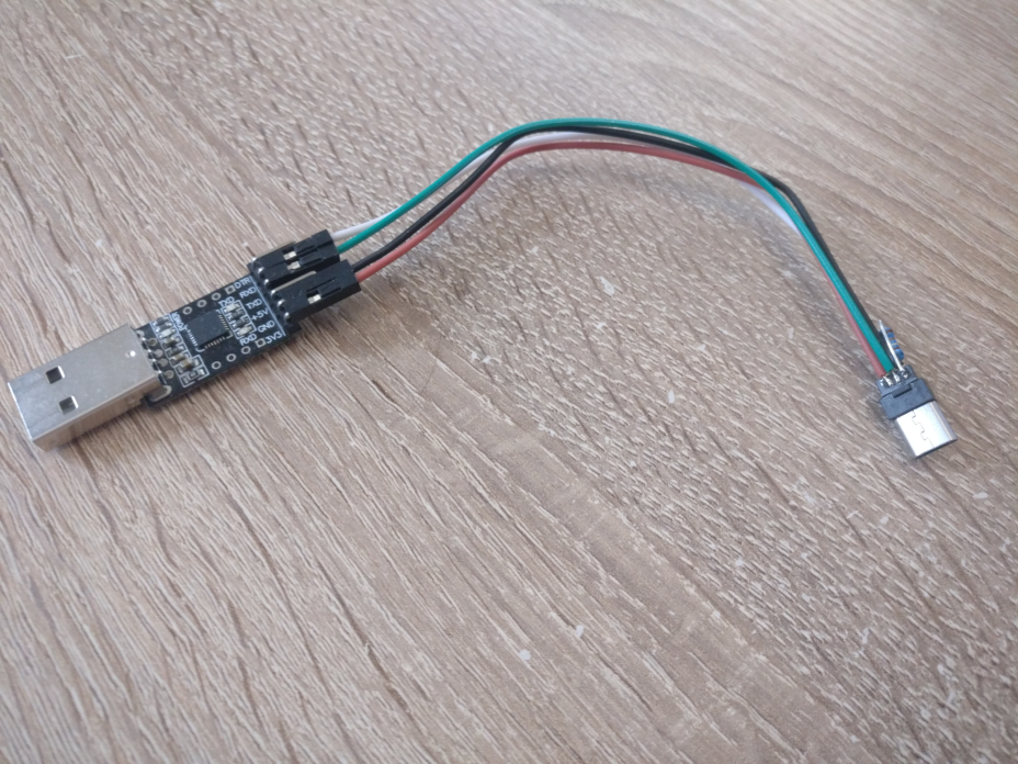 The finished UART cable